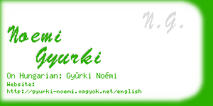 noemi gyurki business card